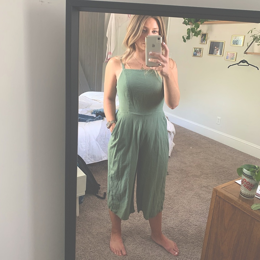 Old Navy Linen Blend Jumpsuit